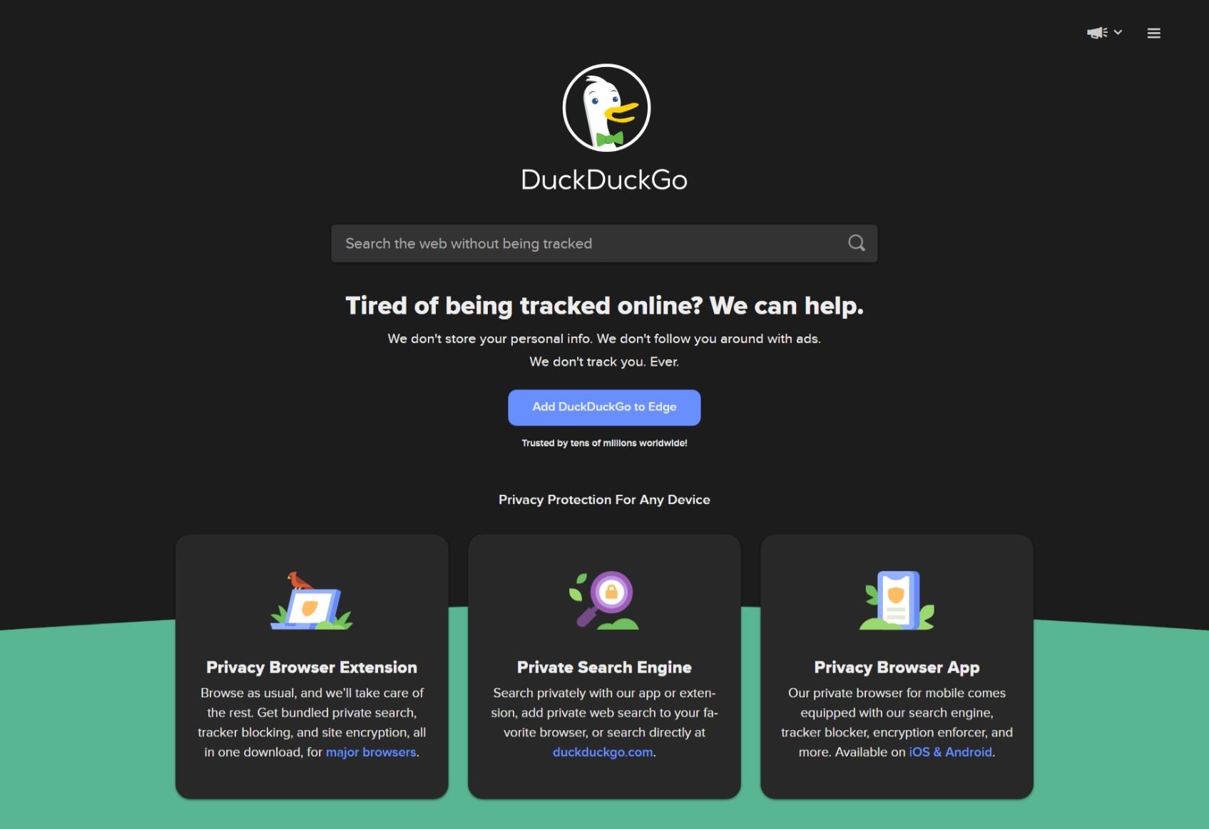 DuckDuckGo desktop version